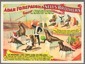Adam Forepaugh & Sells Brothers Enormous Shows Combined: Capt. Woodward's School of Trained Alaska Sea-Lions & Seals