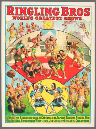 Ringling Bros: Attraction Extraordinary. A Congress of Japan's Famous Strong Men, Gladiators, Swordsmen, Wrestlers, Jiu-Jitsu and Athletic Champions.