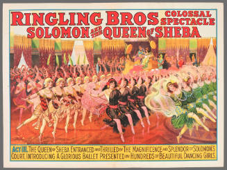 Ringling Bros Solomon and the Queen of ShebaL Act III. The  Queen of Sheba Entranced and Thrilled by the Magnificence and Splendor of Solomon's Court