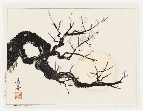 Moon and Plum Tree