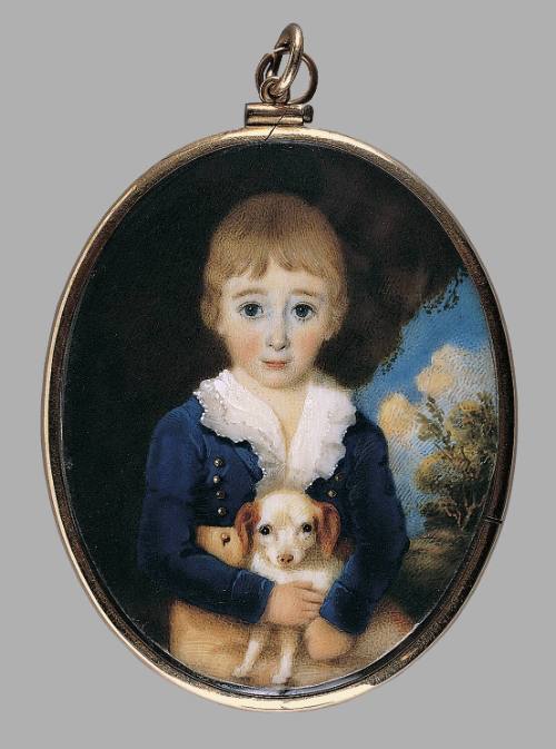 Young Boy with a Dog