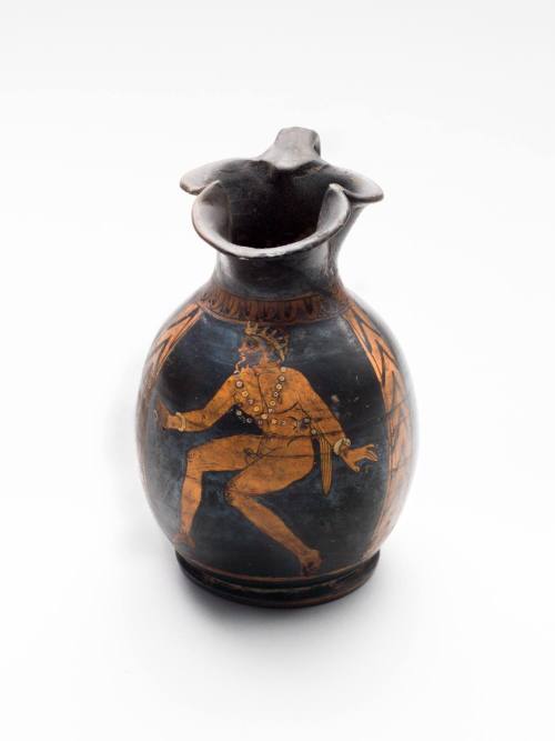 Oinochoe with Seated Silenus