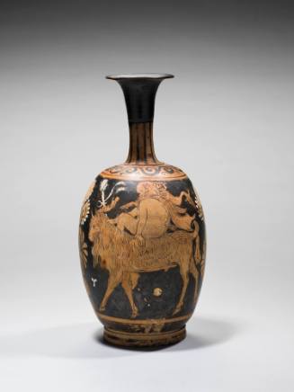 Squat Lekythos with Papposilenus Mounting on a Goat