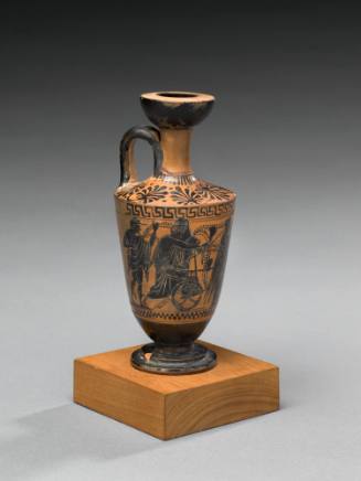 Black-Figure Lekythos: Wedding Procession with Hermes and Apollo