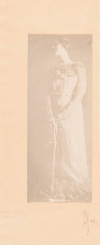 Standing Woman Holding Violin