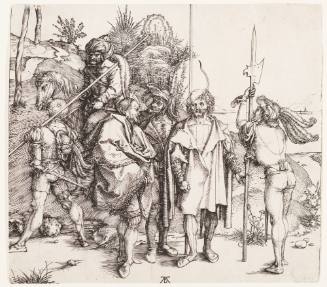 Five Soldiers and a Turk on Horseback
