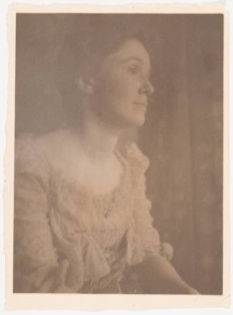 Half-Length Portrait of Woman Facing Right