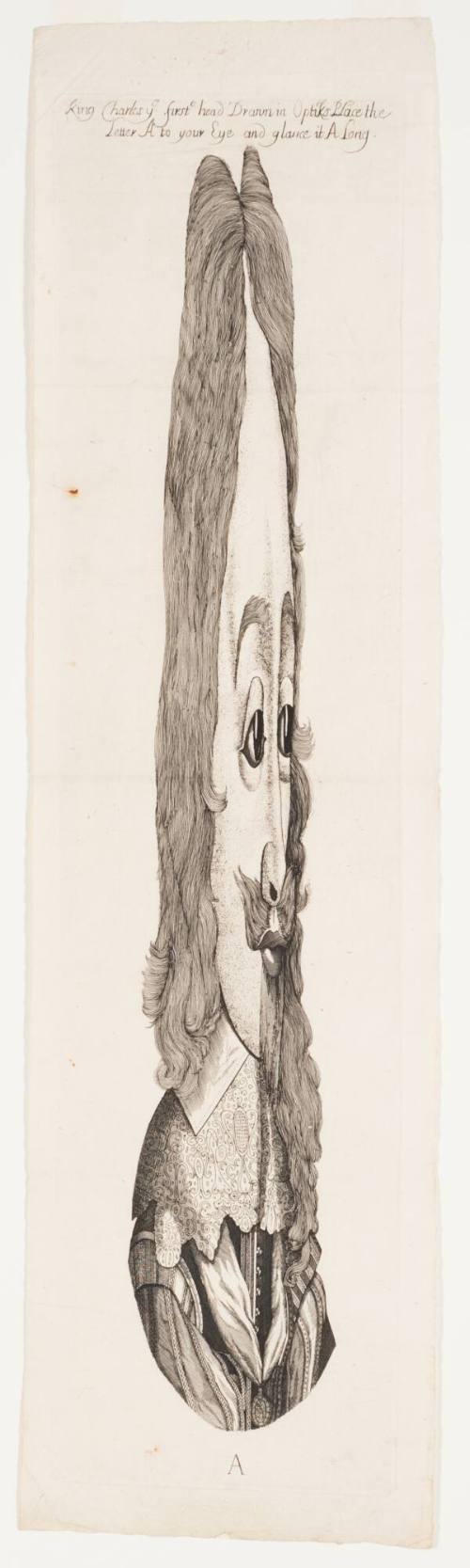 King Charles Ye Firste Head Drawn in Opticks
