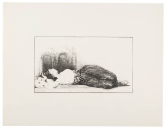 Reclining Female in Front of Double Arches