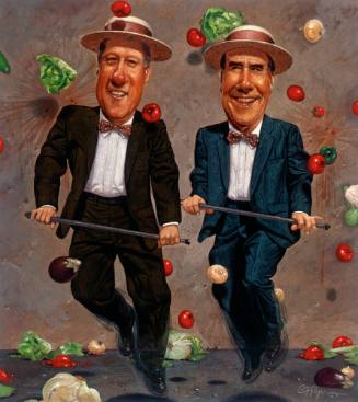 Dole and Clinton Dancing