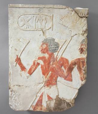 Temple Relief with Two Royal Marines