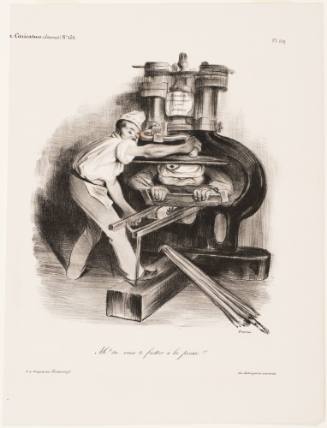 Ah! Tu Veux Te Frotter A La Presse! La Caricature