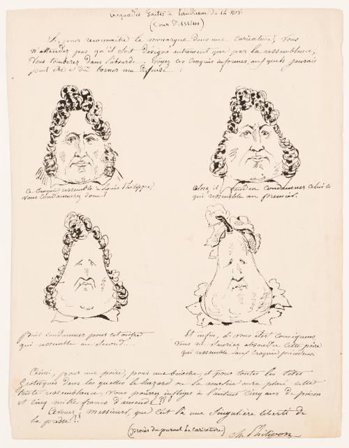 Croquades Faites à L'audience dur 14 Nov. (Cour D' Assises)