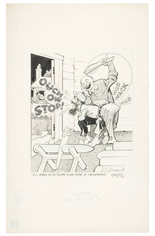 'I'll Learn Ya to Thumb Your Nose at Neighbors!'