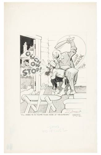 'I'll Learn Ya to Thumb Your Nose at Neighbors!'