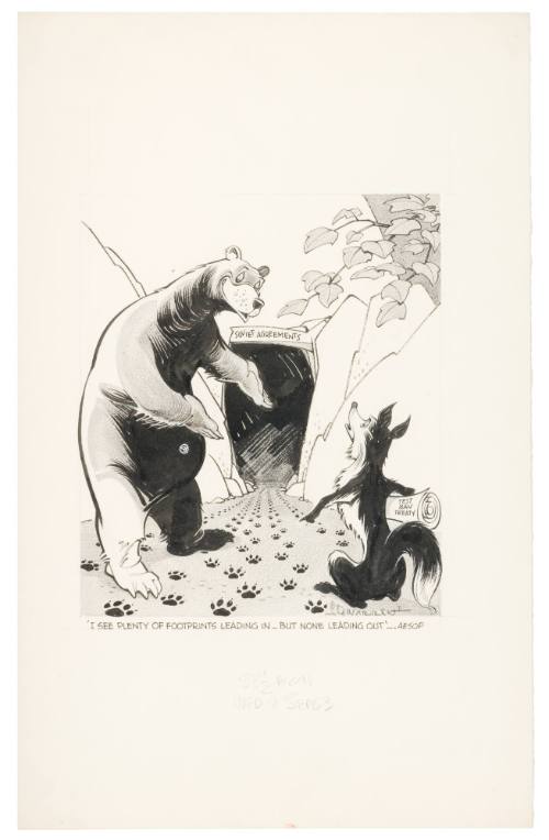 'I See Plenty of Foot Prints Leading In - But None Leading Out'- - -. Aesop