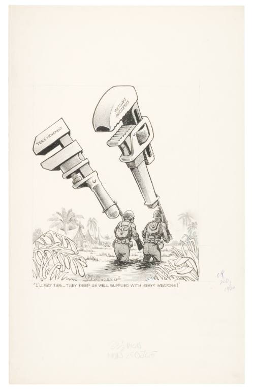 'I'll Say This _ They Keep Us Well Supplied with Havey Weapons!'