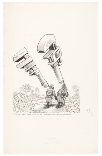 'I'll Say This _ They Keep Us Well Supplied with Havey Weapons!'