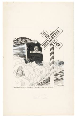 'Must Be That Texas Cowboy _ He Does't Believe in Signs!'