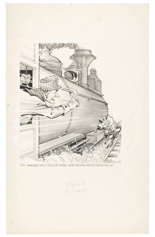 'I'm Warning You! One of These Days We May Have to Fence You In!'