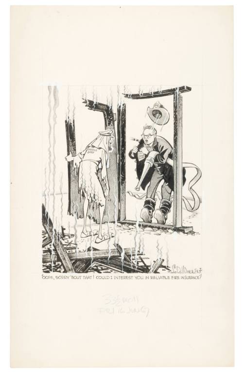 'Oops, Sorry 'Bout That! Could I Interest You in Reliable Fire Insuranc?'