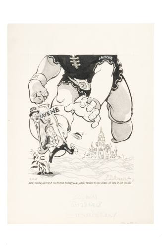 'Jack Flung Himself onto the Beanstalk, and Began to Go Down as Fast as He Could!'