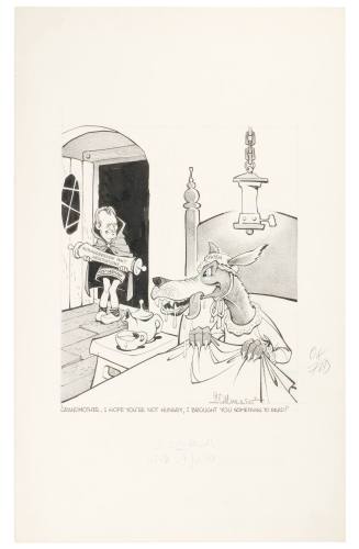 'Grandmother - I Hope You're Not Hungry, I Brought You Something to Read!'