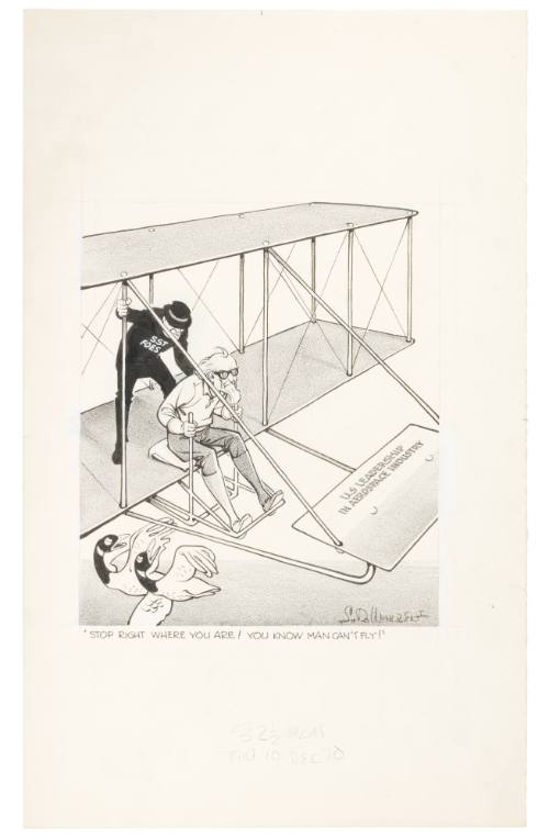 'Stop Right Where You Are! You Know Man Can't Fly!'