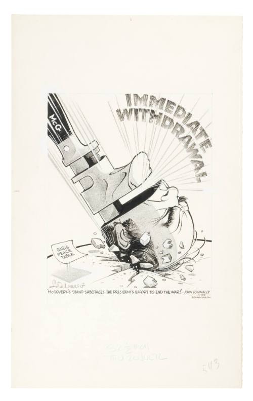 'McGovern's Stand Sabotages the President's Effort to End the War!' - John Connally