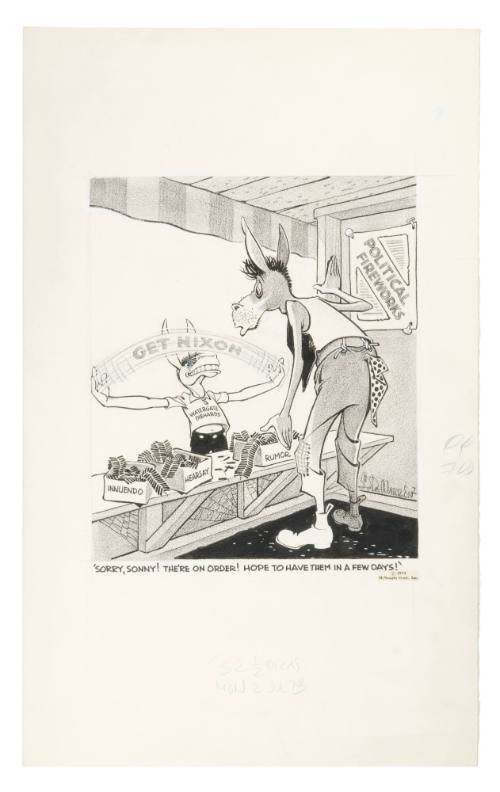 'Sorry, Sonny! The're On Order! Hope to Have Them in a Few Days!'