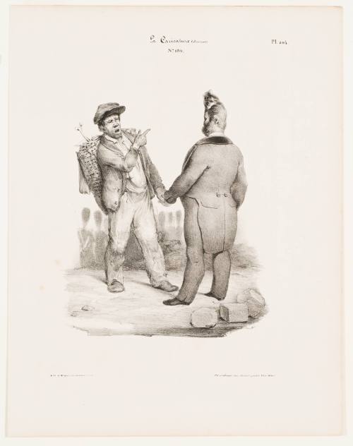 Untitled (A Ragpicker and Someone Shake Hands) Un chiffonnier et quelqu'an se domant umempoignée de mains)