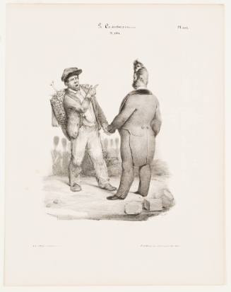 Untitled (A Ragpicker and Someone Shake Hands) Un chiffonnier et quelqu'an se domant umempoignée de mains)