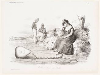 La France traine son boulet (France Dragging Her Ball and Chain)