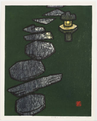 Stepping Stone and Lanterns in Water B