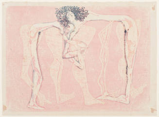 Sign for Meat Market (A), (Pink Legs, 1 Head)