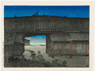 Seaside Roofs at Night