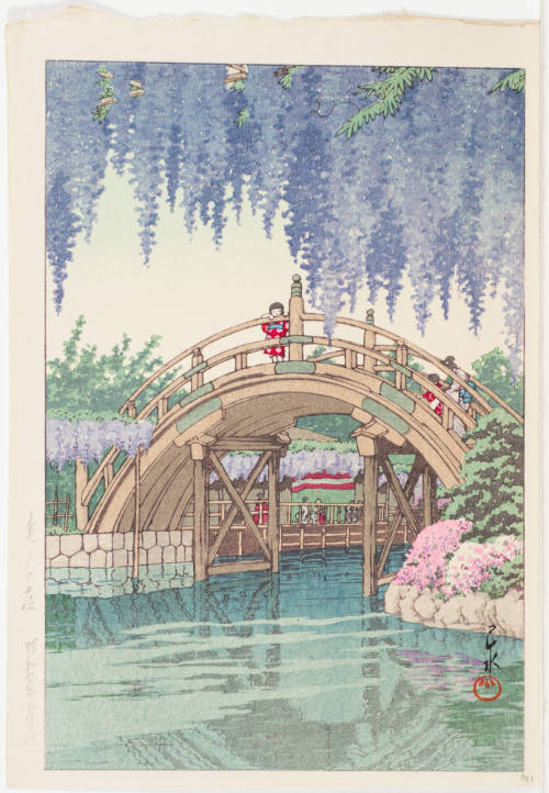 Wisteria at Kameido Shrine (Kameido no fuji)
