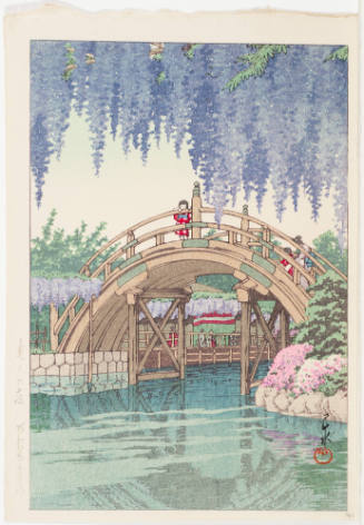 Wisteria at Kameido Shrine (Kameido no fuji)
