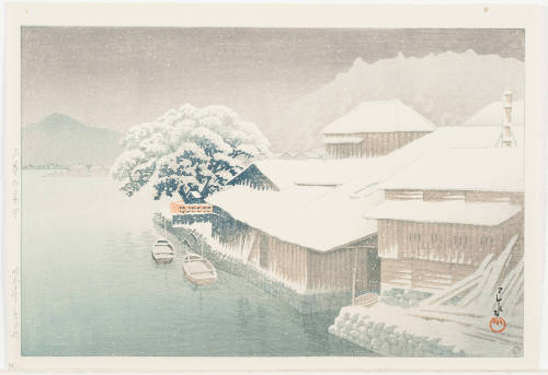 Night Snow at Ishinomaki