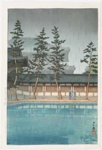 Rain at Daibutsuden, Nara (Nara Daibutsuden)