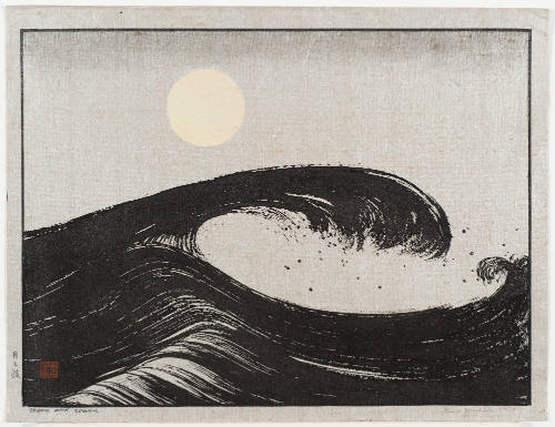 Moon and Wave