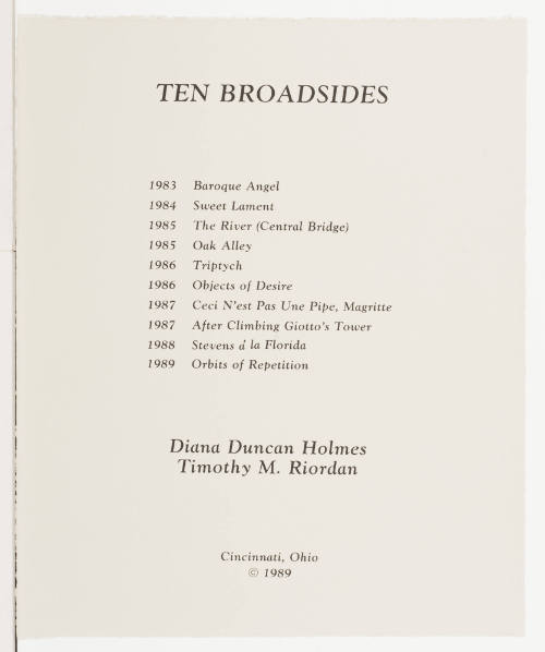 Ten Broadsides