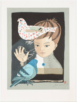 Boy and His Pigeon-Night