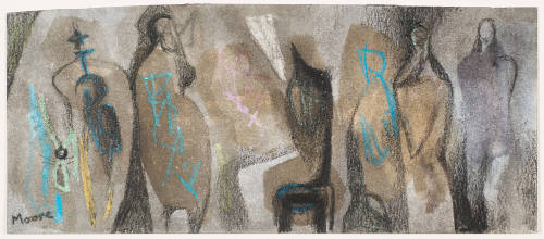 Five Standing and One Seated Figure