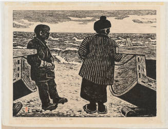 White Horses Jumping at Sea