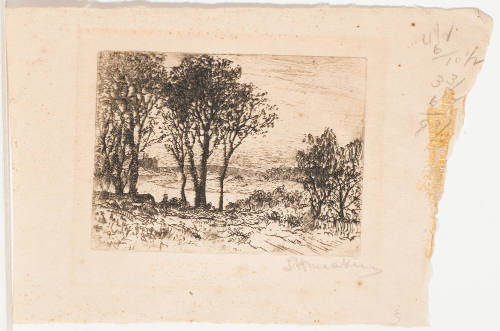 Landscape with Arched Bridge in Background