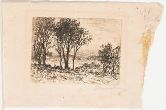 Landscape with Arched Bridge in Background