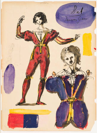 Female Figure from Le Bal De Jeunes Filles for the Ballet "Devil's Holiday" (Diable S'Amuse) (Scene I)
