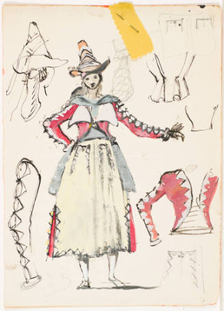 Huntress (Corps De Ballet) for the Ballet "Devil's Holiday" (Diable S'Amuse)