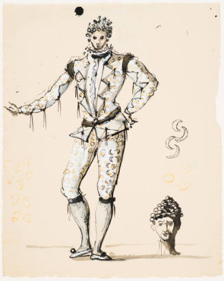 Male Carnival Guest for the Ballet "Devil's Holiday" (Diable S'Amuse) (Scene III)